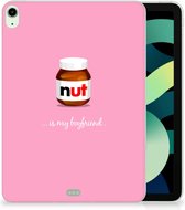 Cover iPad Air (2020/2022) 10.9 inch Leuk Siliconen Hoes Nut Boyfriend met transparant zijkanten