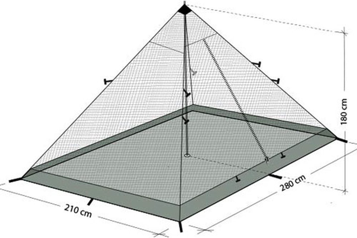 DD SuperLight Pyramid Mesh Tent Family Size