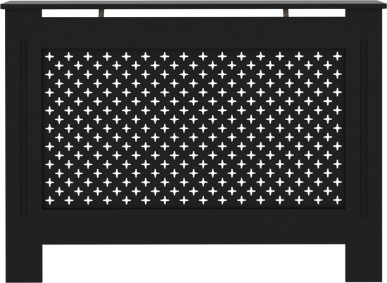 vidaXL Radiatorombouw 112x19x81.5 cm MDF wit