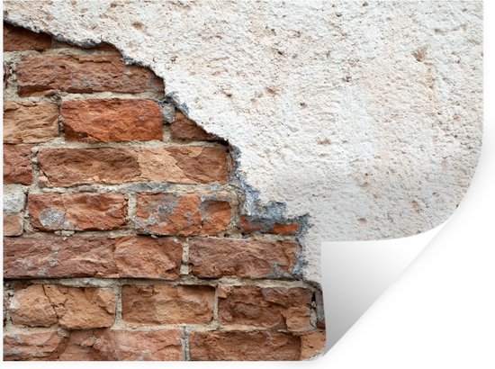 Stickers muraux - Film autocollant - Brique - Plâtre - Mur - 160x120 cm - Film adhésif - Stickers muraux Chambre d'enfant - Papier peint autocollant XXL - Papier peint autocollant - Film autocollant