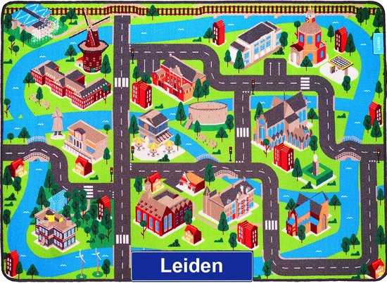 Jouw Speelkleed Leiden - Verkeerskleed - Speeltapijt.