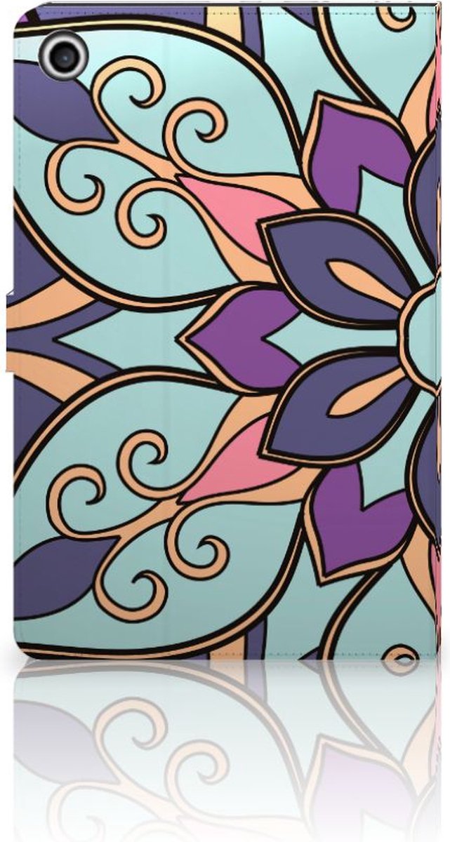 Lenovo Tab M10 Plus 3rd Gen 10.6 inch Tablet Cover Purple Flower