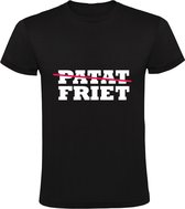 Friet of Patat Heren T-shirt | Snackbar | Friettent | Patatzaak | cadeau | kado  | shirt