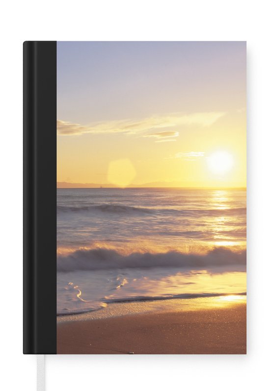 Notitieboek – Schrijfboek – Zonsondergang – Strand – Brug – Notitieboekje – A5 formaat – Schrijfblok