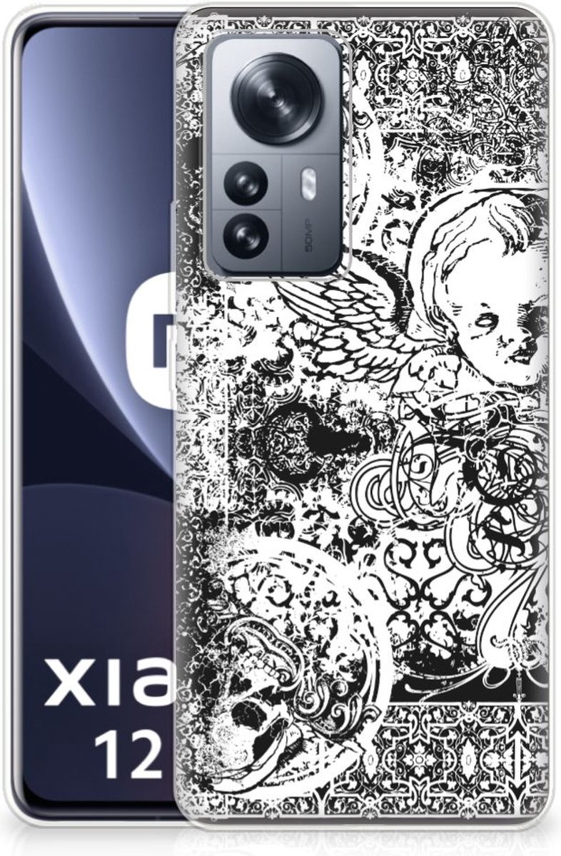 Silicone Back Case Xiaomi 12 Pro Skulls Angel