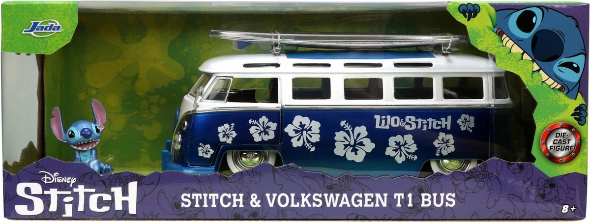Jada Lilo & Stitch Volkswagen Beetle avec Stitch Voiture moulée sous
