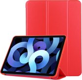 Mobigear Tablethoes geschikt voor Apple iPad Air 5 (2022) Hoes | Mobigear Tri-Fold Gel Bookcase - Rood