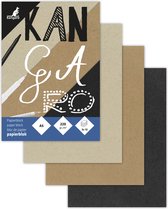 Bloc de papier Kangaro - A5 - gris, marron et noir - 220 grammes papier FSC - K-460101