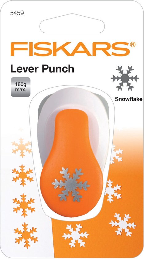 LEVER PUNCH SMALL- SNOWFLAKE 5459