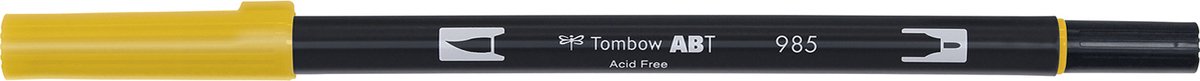 Tombow Brush pen - ABT 985 - Dual Brushpen - Chrome Yellow - Geel — afbeelding 3