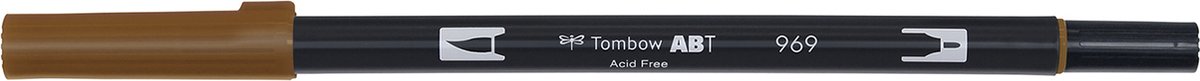 Tombow Brush pen - ABT 969 - Dual Brushpen - Chocolate - Bruin — afbeelding 2