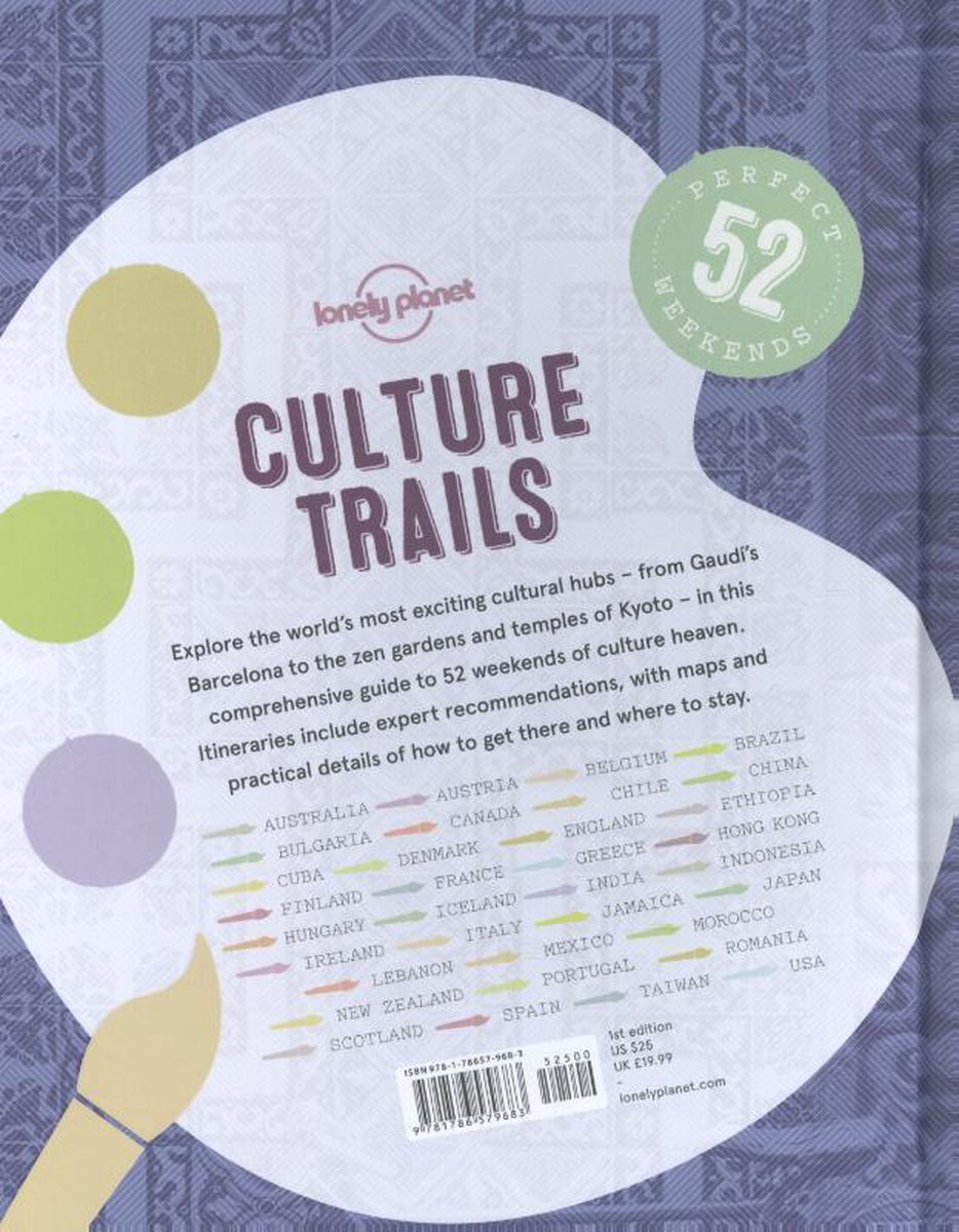 Lonely Planet Culture Trails - back cover