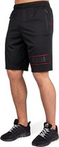 Gorilla Wear Branson Shorts - Zwart/Rood - 3XL