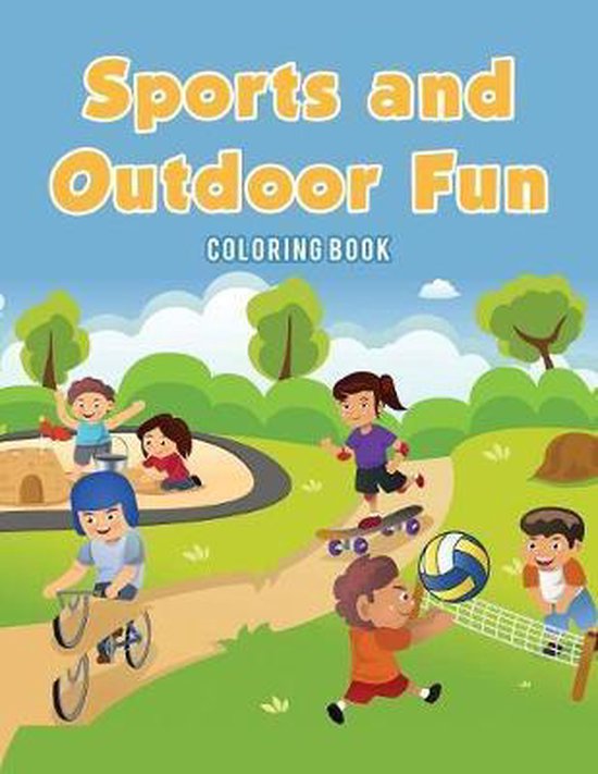 Sports and Outdoor Fun Coloring Book - cover