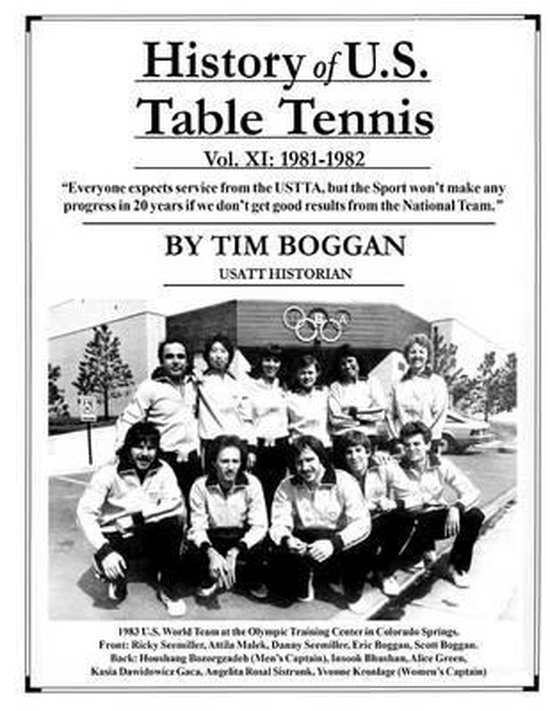 History of U.S. Table Tennis- History of U.S. Table Tennis V ... - cover