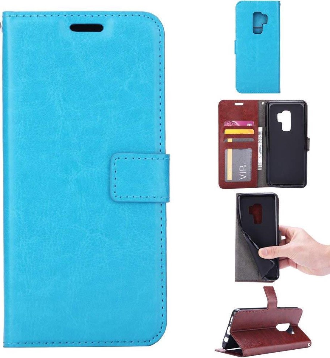 Samsung Galaxy S9 Portemonnee hoesje Turquise
