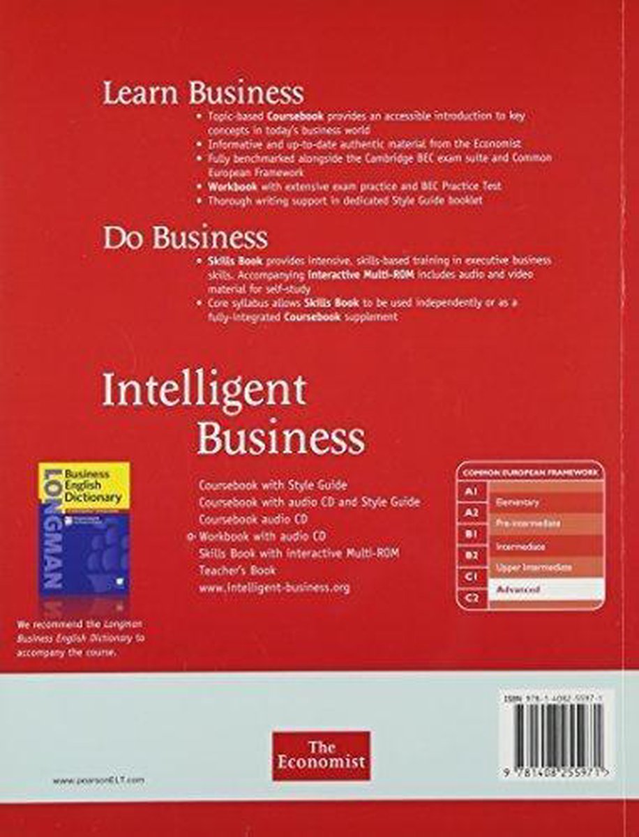Intelligent Business - Adv coursebook + cd pack