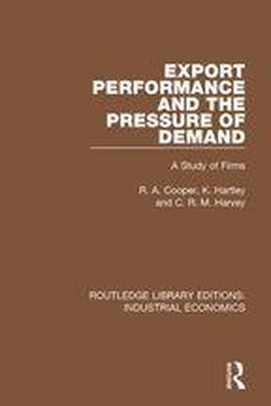 Routledge Library Editions: Industrial Economics - Export Pe ... - cover