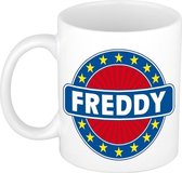 Freddy naam koffie mok / beker 300 ml  - namen mokken