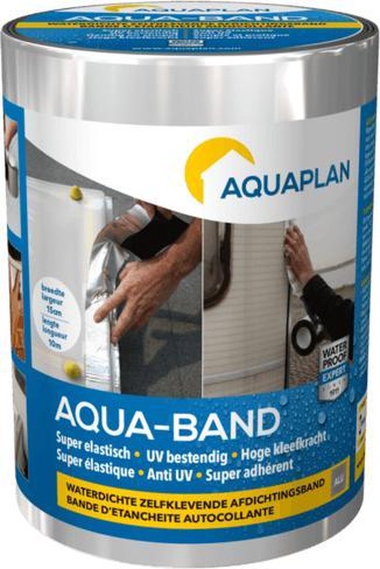 Bande d'étanchéité autocollante Aqua-Band grise 5 m x 15 cm AQUAPLAN