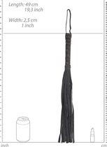 Denim Flogger - Roughend Denim Style - Black - Bondage Toys - Whips