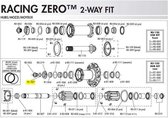 FULCRUM WASHER FOR TITANIUM REAR HUB AXLE