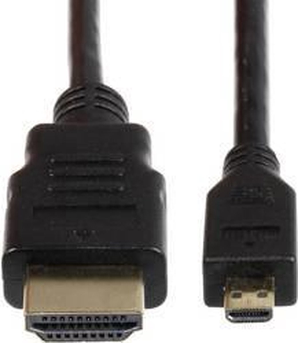 Joy-it K-1481 HDMI-kabel Raspberry Pi [1x HDMI-stekker - 1x HDMI-stekker D micro] 3.00 m Zwart