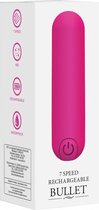 BGT - 7 Speed Rechargeable Bullet - Pink - Bullets & Mini Vibrators