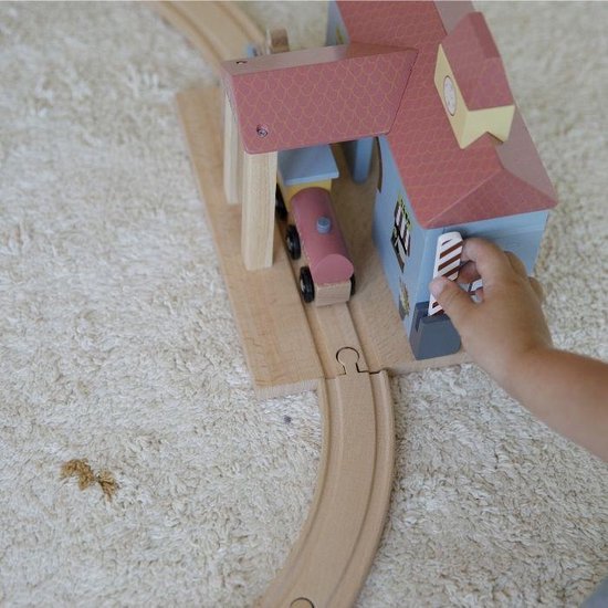 Thumbnail van een extra afbeelding van het spel Little Dutch Treinbaanuitbreiding - Treinstation