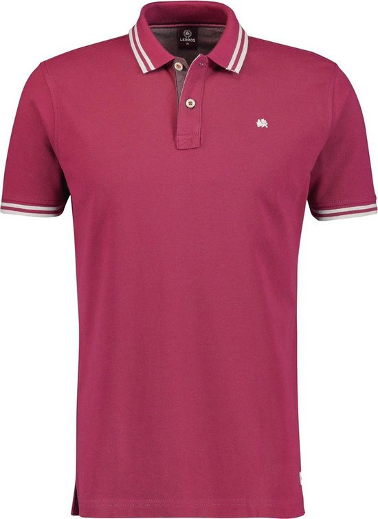 Lerros Korte mouw Polo shirt - 2143209 345 ROSE HIP RED (Maat: XXL) |  bol.com
