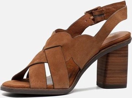 Tamaris Sandalen met hak cognac - Maat 38 | bol.com