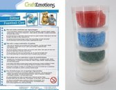 CraftEmotions Foamball clay -  Xmas glitter  set 4 x 23gr Air dry