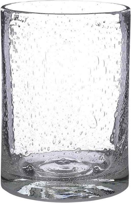Vase Cylindre Estelle Mica Decorations - H23 x Ø17 cm - Verre recyclé - Transparent