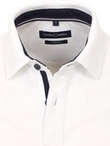 Casa Moda Polo Shirt Comfort Fit Effen Stretch Wit 4470 - L