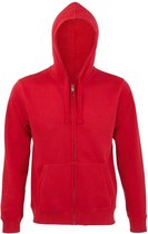 SOLS Heren Spike Full Zip Hooded Sweatshirt (Rood)