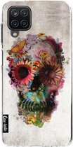 Casetastic Samsung Galaxy A12 (2021) Hoesje - Softcover Hoesje met Design - Skull 2 Print