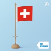 Tafelvlag Zwitserland 10x15cm | met standaard