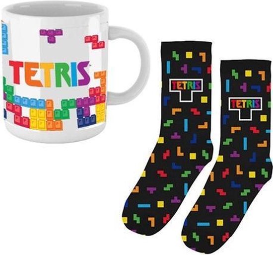 Tetris Mug & Socks Set Tetriminos