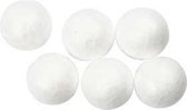 Ballen, d: 1,5 cm, wit, styropor, 200stuks