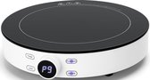 Inductie Kookplaat - Igory Coky - 2000 Watt - Touch Control - LED Display - Zwart/Wit