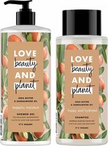 Love Beauty and Planet Shea butter en Sandalwood Douche Pakket