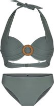 LingaDore - Halter Bikini Set Army - maat 40B - Groen