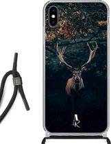 iPhone Xs Max hoesje met koord - Deer