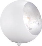 LED Tafellamp - Trinon Blinky - E14 Fitting - Rond - Mat Wit - Aluminium