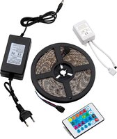 LED Strip Set RGB - Besty Stippo - 5 Meter - Dimbaar - Waterdicht IP65 - Afstandsbediening - 12V