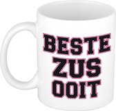 Beste zus ooit kado mok / beker wit - verjaardagscadeau