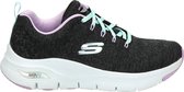 Skechers Arch Fit Comfy Wave sneakers zwart - Dames - Maat 41