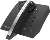 Sandberg 126-25 hoofdtelefoon/headset Draadloos oorhaak Kantoor/callcenter Bluetooth Oplaadhouder Zwart, Grijs