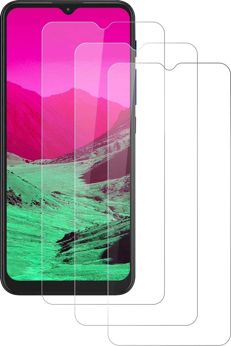 Screenprotector Glas - Tempered Glass Screen Protector Geschikt voor: Motorola G9 Play - 3x