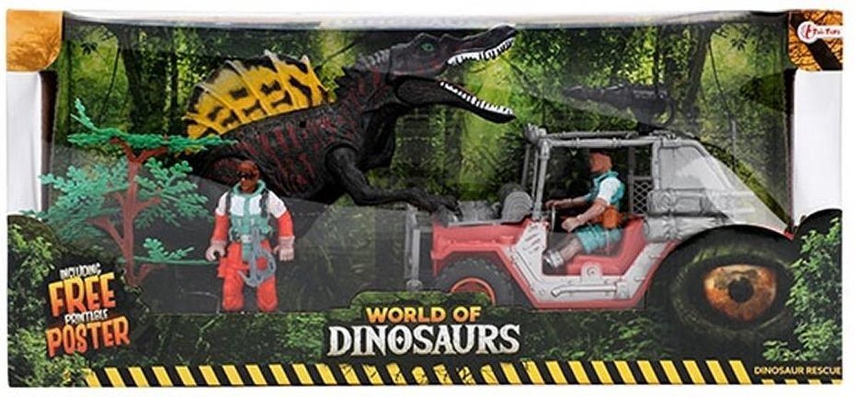 Set De Jeu Dinosaure Avec Jeep